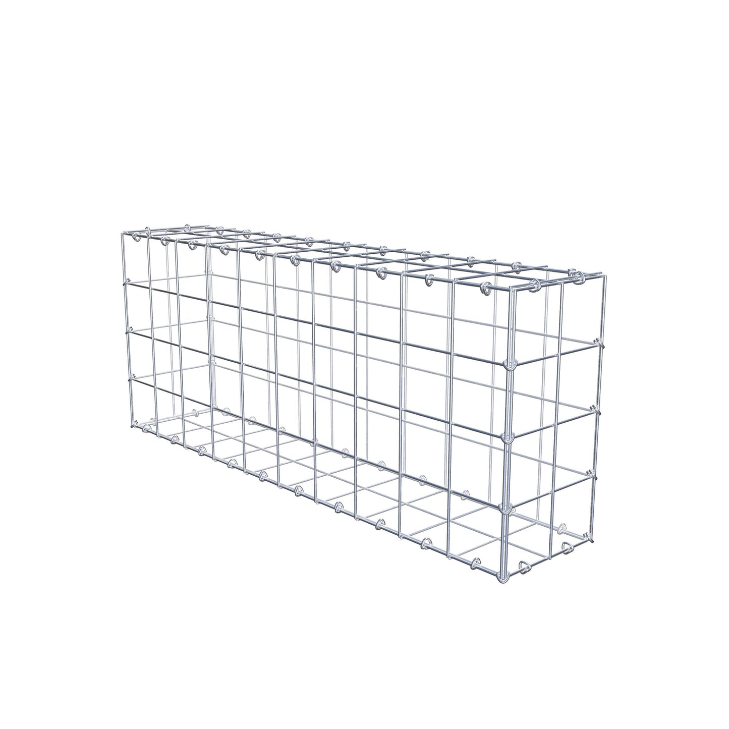 Gabião 100 cm x 40 cm x 20 cm (C x A x P), malhagem 10 cm x 10 cm, anel C