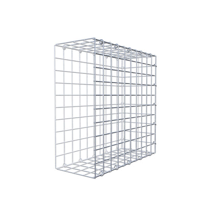 Bevestigbare schanskorf type 2 50 cm x 50 cm x 20 cm (L x H x D), maaswijdte 5 cm x 5 cm, C-ring