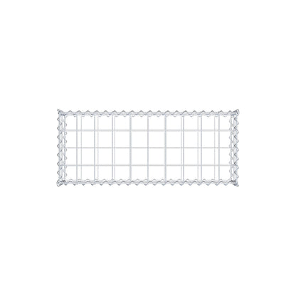 Schanskorf 100 cm x 20 cm x 40 cm (L x H x D), maaswijdte 10 cm x 10 cm, spiraalvormig