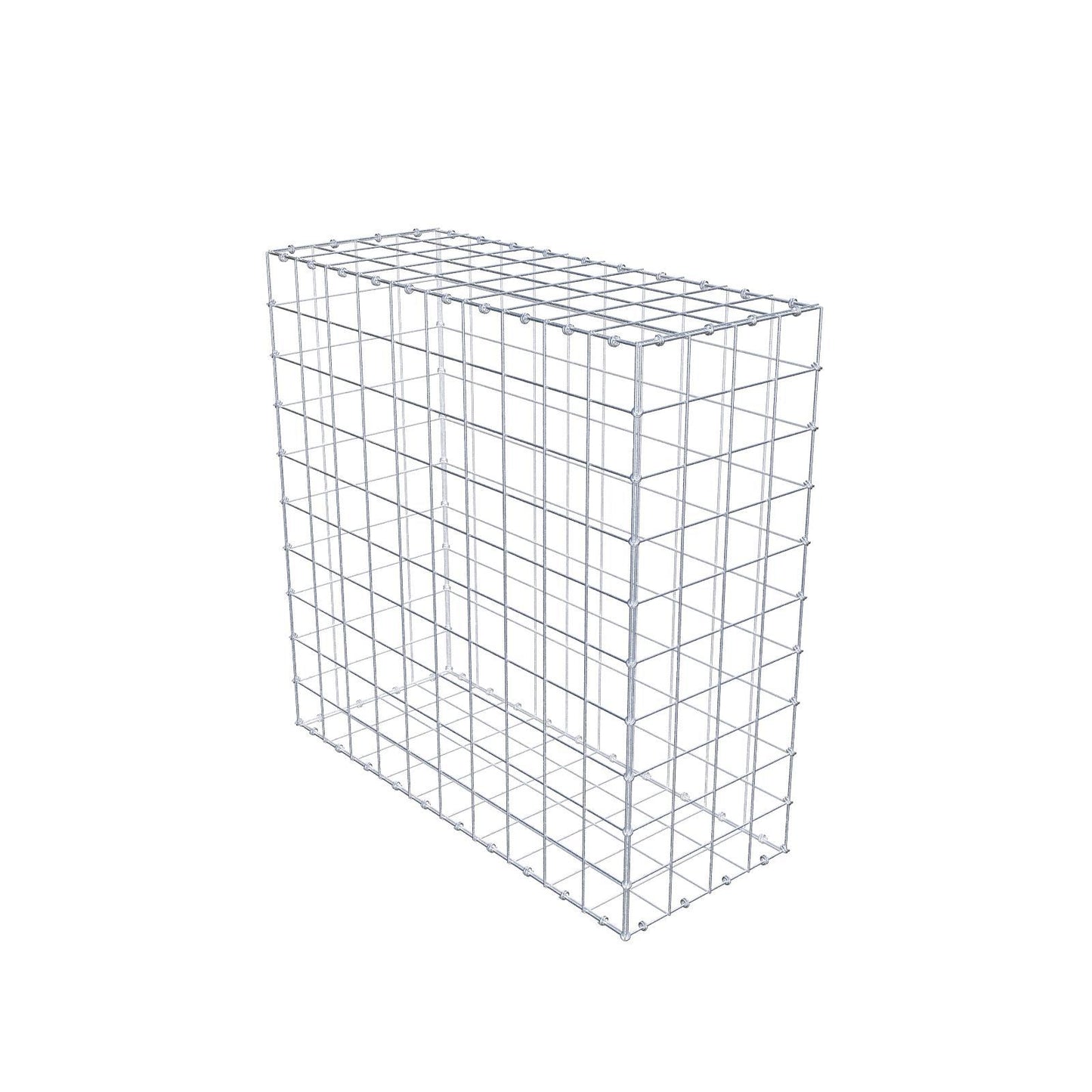 Schanskorf 100 cm x 100 cm x 40 cm (L x H x D), maaswijdte 10 x 10 cm, spiraalring