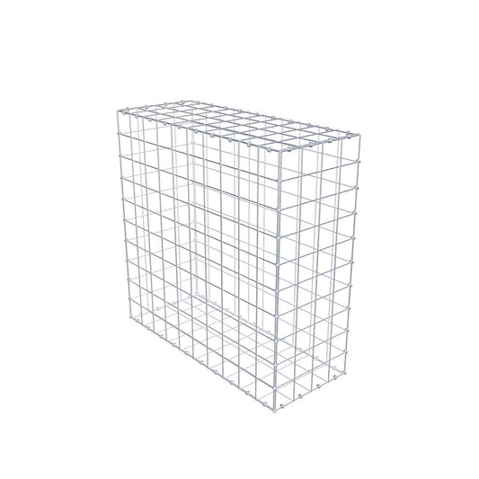 Schanskorf 100 cm x 100 cm x 40 cm (L x H x D), maaswijdte 10 x 10 cm, spiraalring