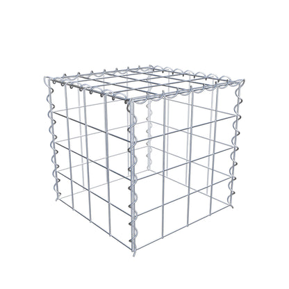 Anbaugabione Typ 3 40 cm x 40 cm x 40 cm (L x H x T), Maschenweite 10 cm x 10 cm, Spirale