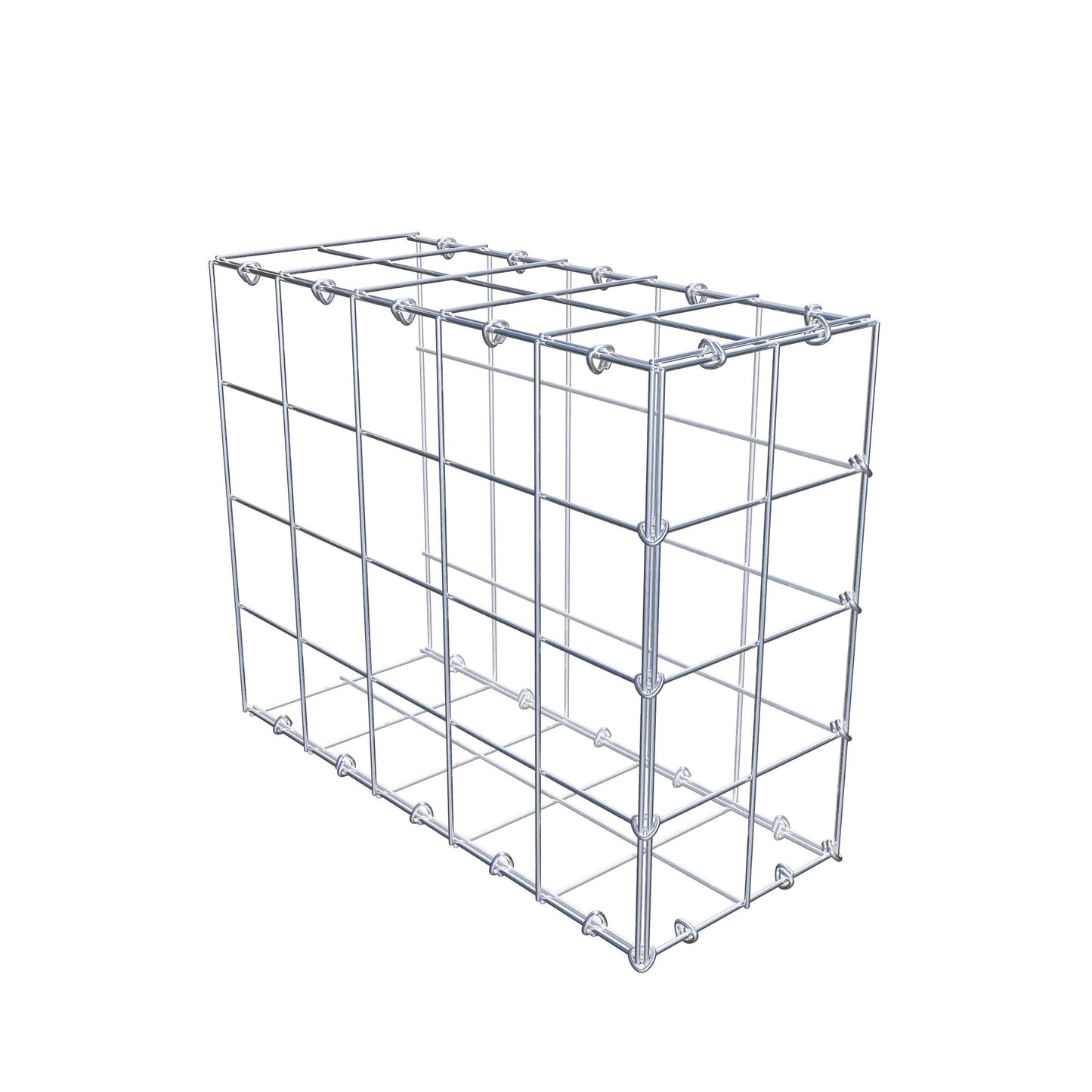 Gabião Tipo 2 50 cm x 40 cm x 20 cm (C x A x P), malhagem 10 cm x 10 cm, anel C