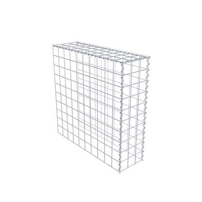 Extra gabion typ 4 100 cm x 100 cm x 30 cm (L x H x D), maskstorlek 10 cm x 10 cm, spiral