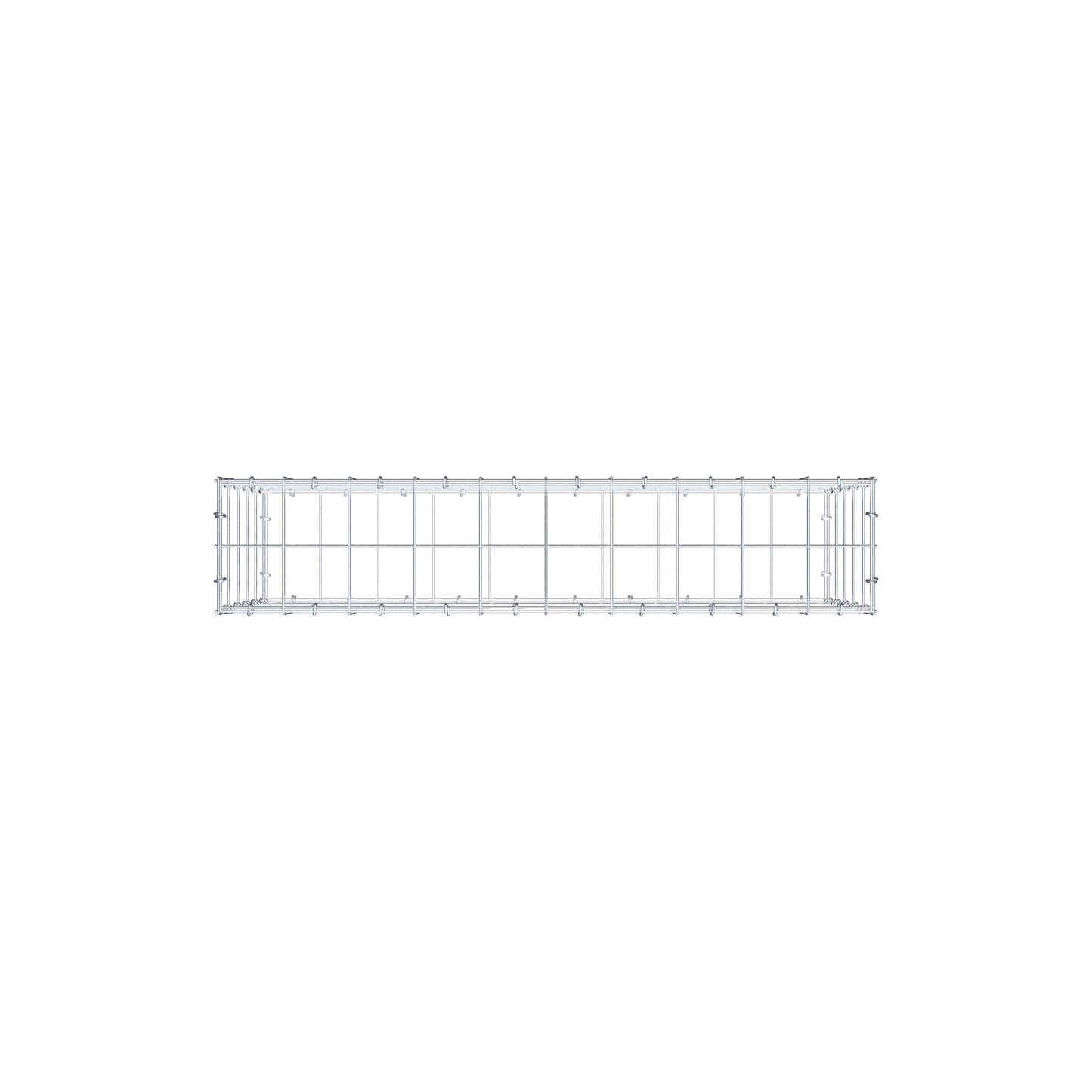 Schanskorf 100 cm x 50 cm x 20 cm (L x H x D), maaswijdte 10 cm x 10 cm, C-ring