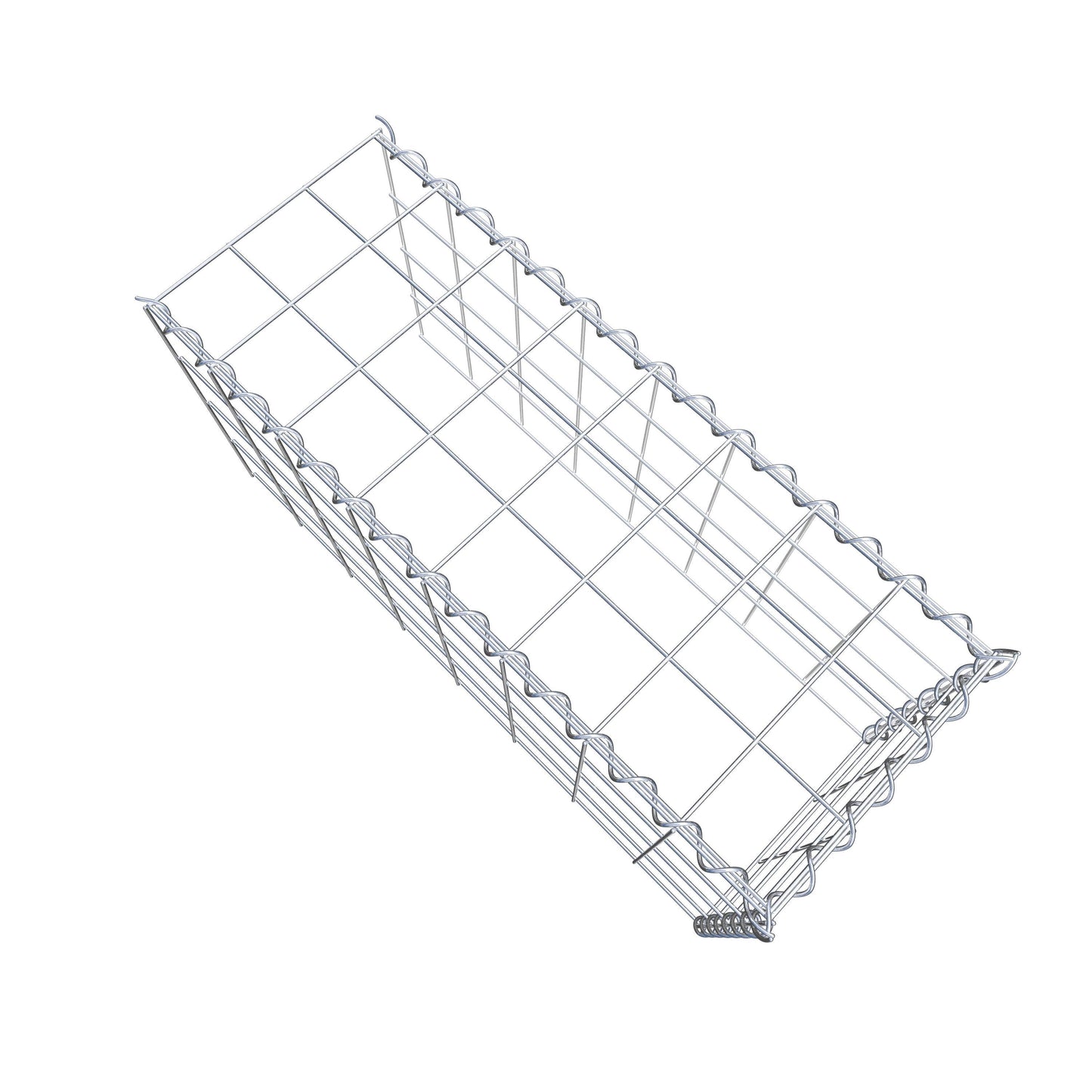 Add-on schanskorf type 4 80 cm x 40 cm x 30 cm (L x H x D), maaswijdte 10 cm x 10 cm, spiraal