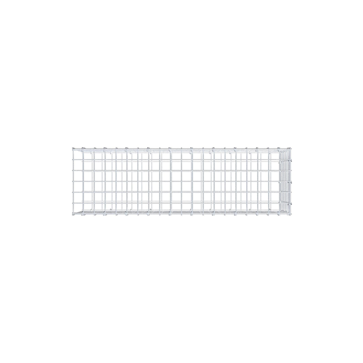 Anbaugabione Typ 2 100 cm x 30 cm x 30 cm (L x H x T), Maschenweite 5 cm x 5 cm, C-Ring