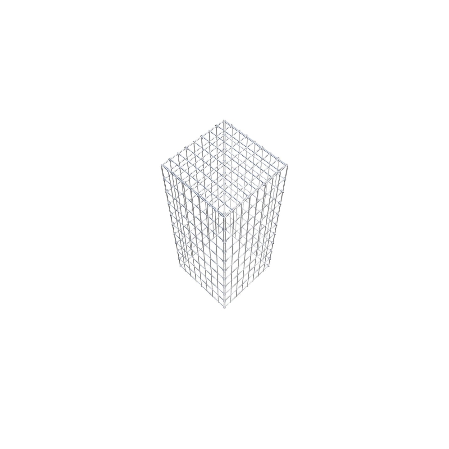 Gavión complementario de tipo 3 100 cm x 40 cm x 40 cm (largo x alto x fondo), malla 5 cm x 10 cm, anillo en C