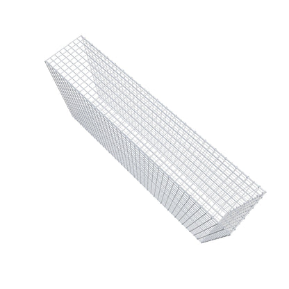 Opzetpaal type 2 200 cm x 100 cm x 40 cm (L x H x D), maaswijdte 5 cm x 5 cm, C-ring