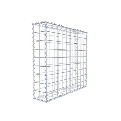 Gabion 100 cm x 90 cm x 20 cm (L x H x P), mailles 10 cm x 10 cm, spirale
