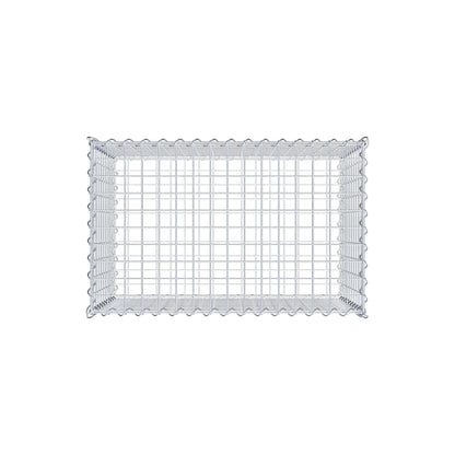 Schanskorf 80 cm x 50 cm x 50 cm (L x H x D), maaswijdte 5 cm x 5 cm, spiraal
