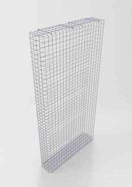 Gabião galvanizado a quente 102 cm x 202 cm x 22 cm, malhagem 5 cm x 5 cm, totalmente soldado