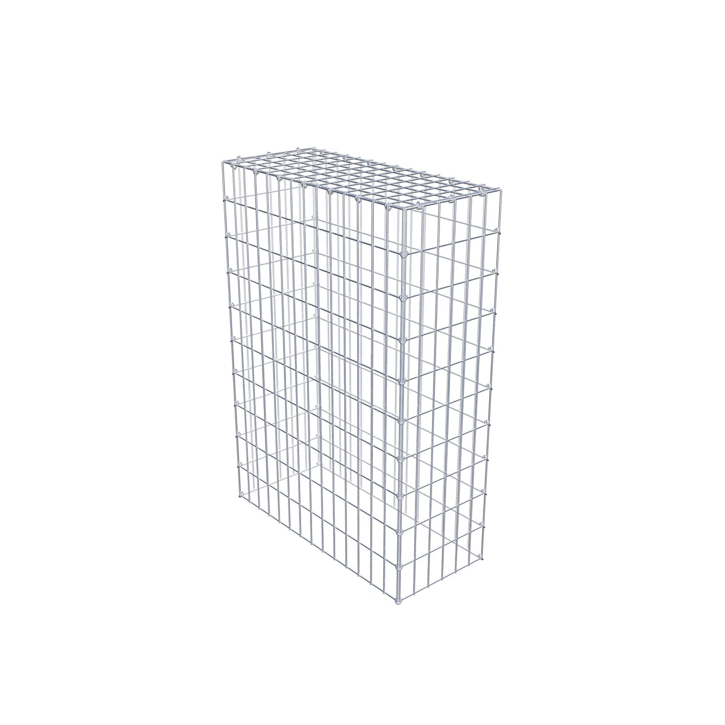 Mounted gabion type 3 100 cm x 70 cm x 30 cm (L x H x D), mesh size 5 cm x 10 cm, C-ring