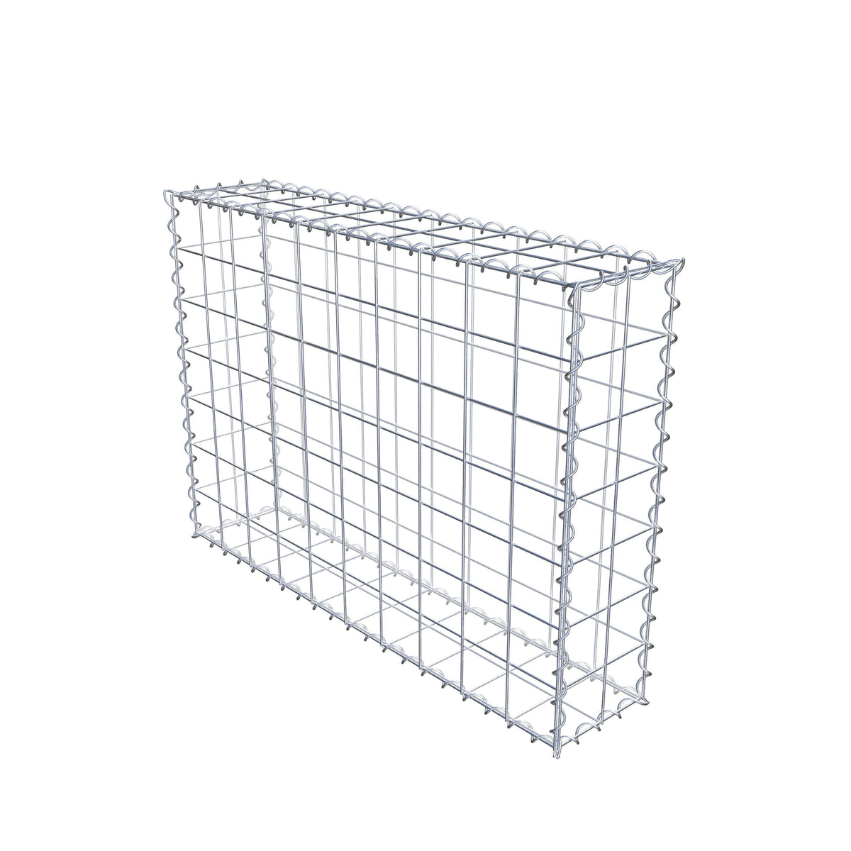 Gabion 100 cm x 70 cm x 20 cm (L x H x P), mailles 10 cm x 10 cm, spirale
