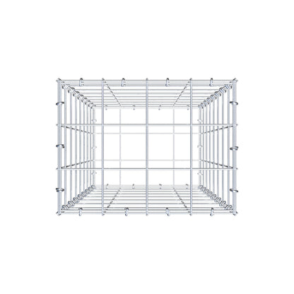 Gabião 80 cm x 40 cm x 30 cm (C x A x P), malhagem 10 cm x 10 cm, anel C