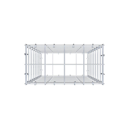 Gabião 80 cm x 40 cm x 20 cm (C x A x P), malhagem 10 cm x 10 cm, anel C