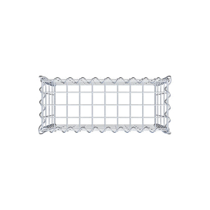 Gabbione aggiuntivo tipo 3 50 cm x 40 cm x 20 cm (L x H x P), dimensione maglia 5 cm x 10 cm, a spirale
