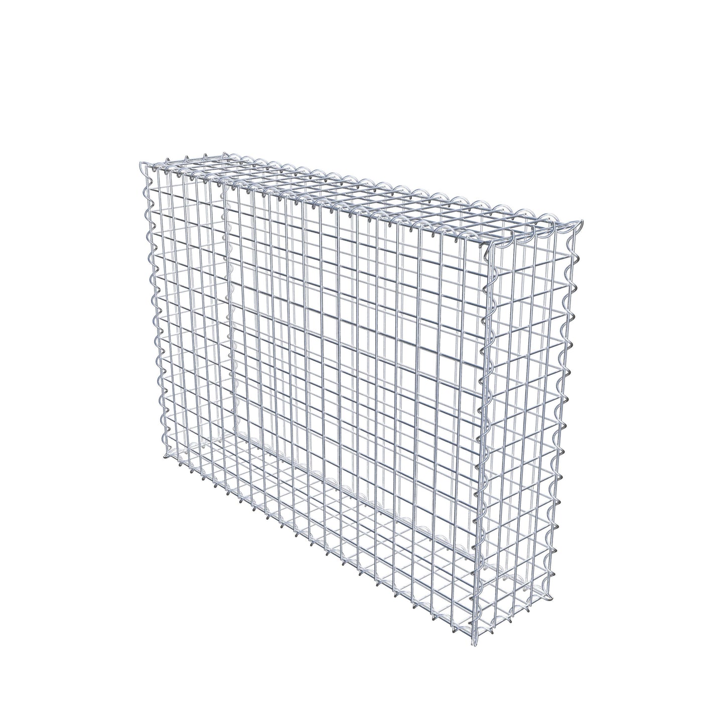 Gabion 100 cm x 70 cm x 20 cm (L x H x D), mesh size 5 cm x 5 cm, spiral