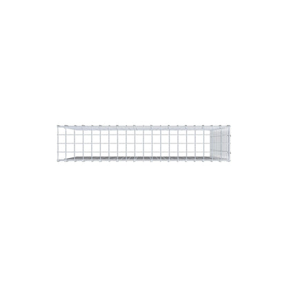 Monteret gabion type 4 100 cm x 90 cm x 20 cm (L x H x D), maskestørrelse 5 cm x 5 cm, C-ring