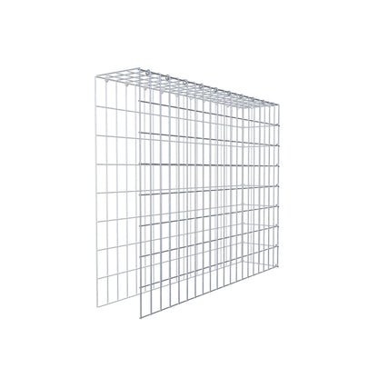 Fourche rapportée type 4 100 cm x 80 cm x 20 cm (L x H x P), mailles 5 cm x 10 cm, anneau en C