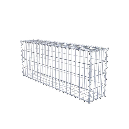 Set van 2 schanskorven 100 cm x 40 cm x 20 cm (L x H x D), maaswijdte 5 x 10 cm, spiraalvormig