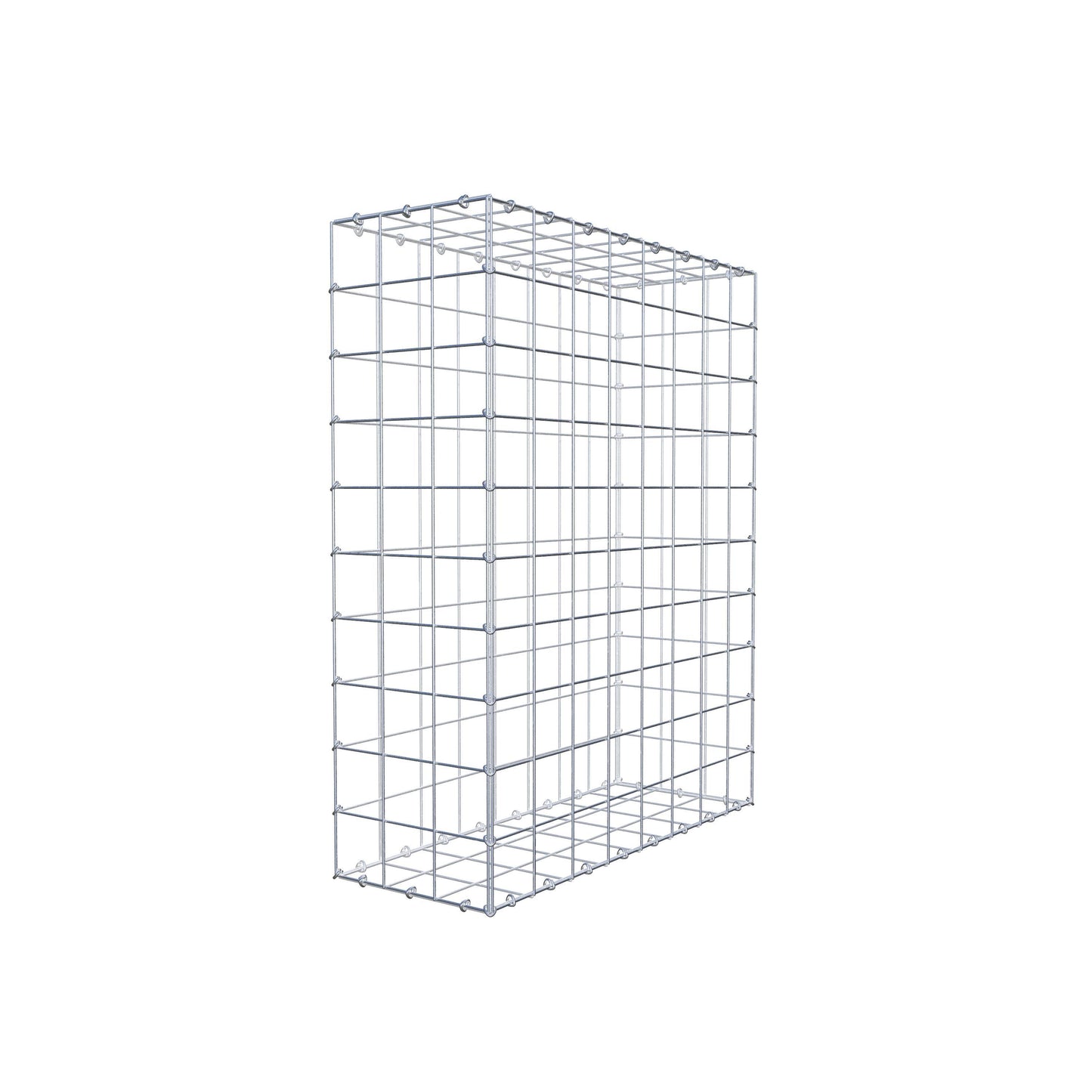 Gavión 100 cm x 80 cm x 30 cm (L x A x P), malla 10 cm x 10 cm, anillo en C