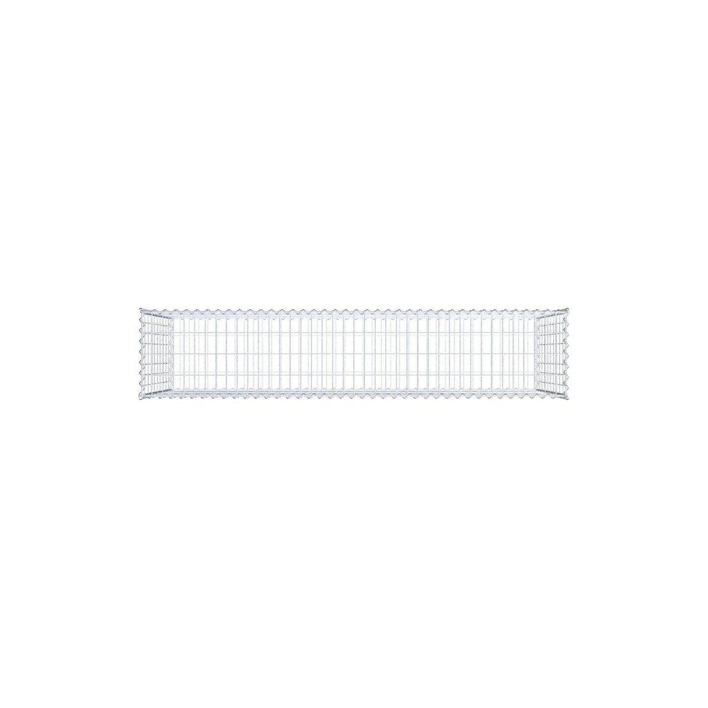 Gabion 200 cm x 100 cm x 40 cm (L x H x P), mailles 5 cm x 10 cm, spirale