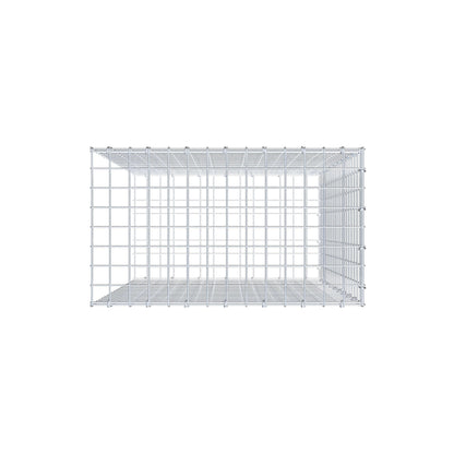 Mounted gabion type 2 100 cm x 70 cm x 40 cm (L x H x D), mesh size 5 cm x 5 cm, C-ring