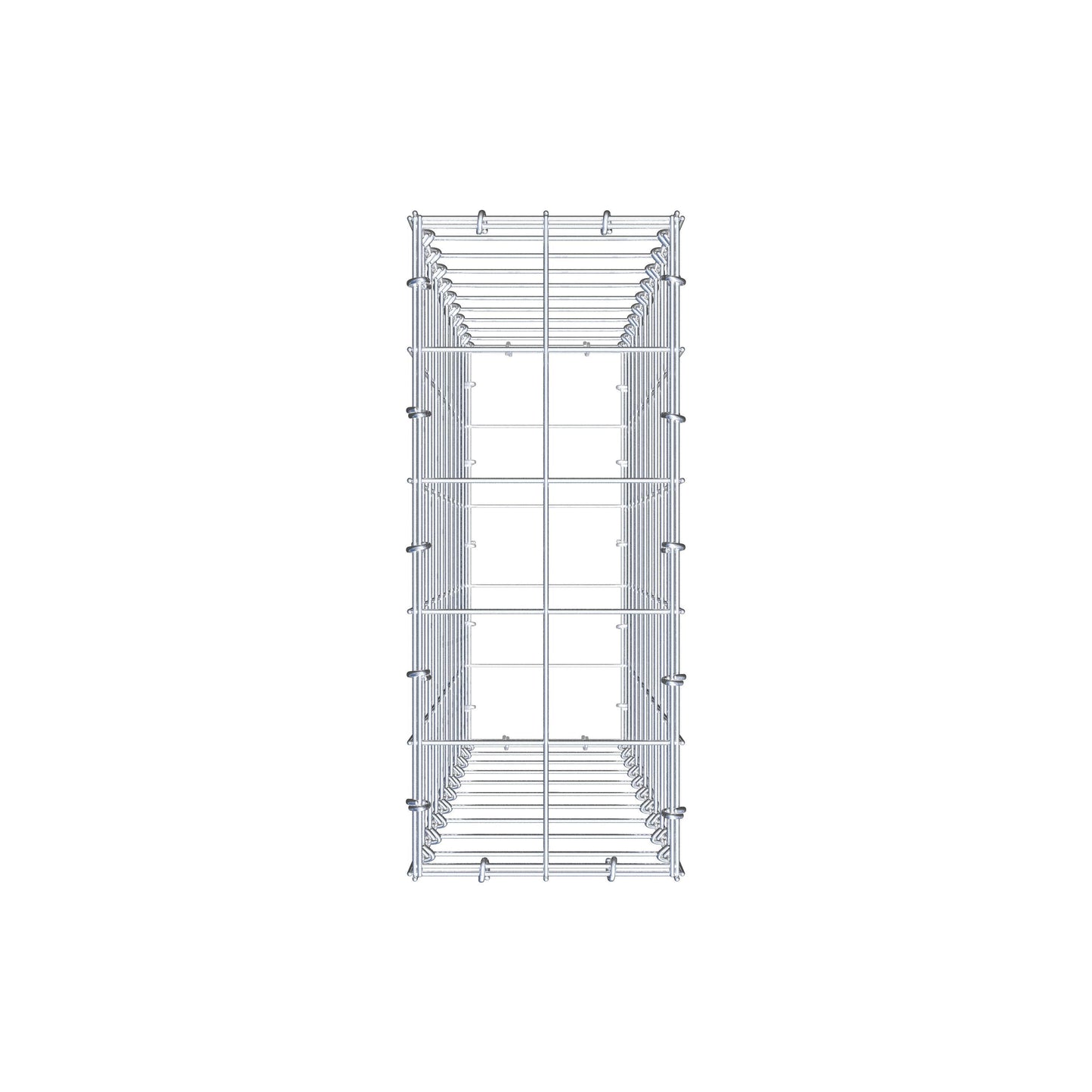 Gabião 100 cm x 20 cm x 50 cm (C x A x P), malhagem 10 cm x 10 cm, anel C