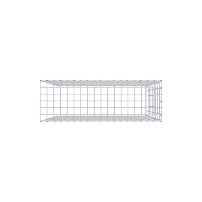 Monteret gabion type 4 100 cm x 90 cm x 30 cm (L x H x D), maskestørrelse 5 cm x 10 cm, C-ring