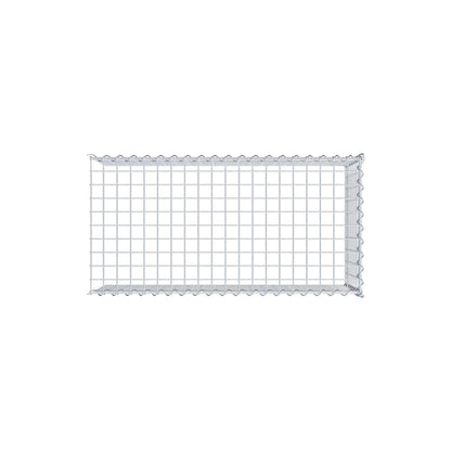 Add-on schanskorf type 4 100 cm x 40 cm x 50 cm (L x H x D), maaswijdte 5 cm x 5 cm, spiraalvormig