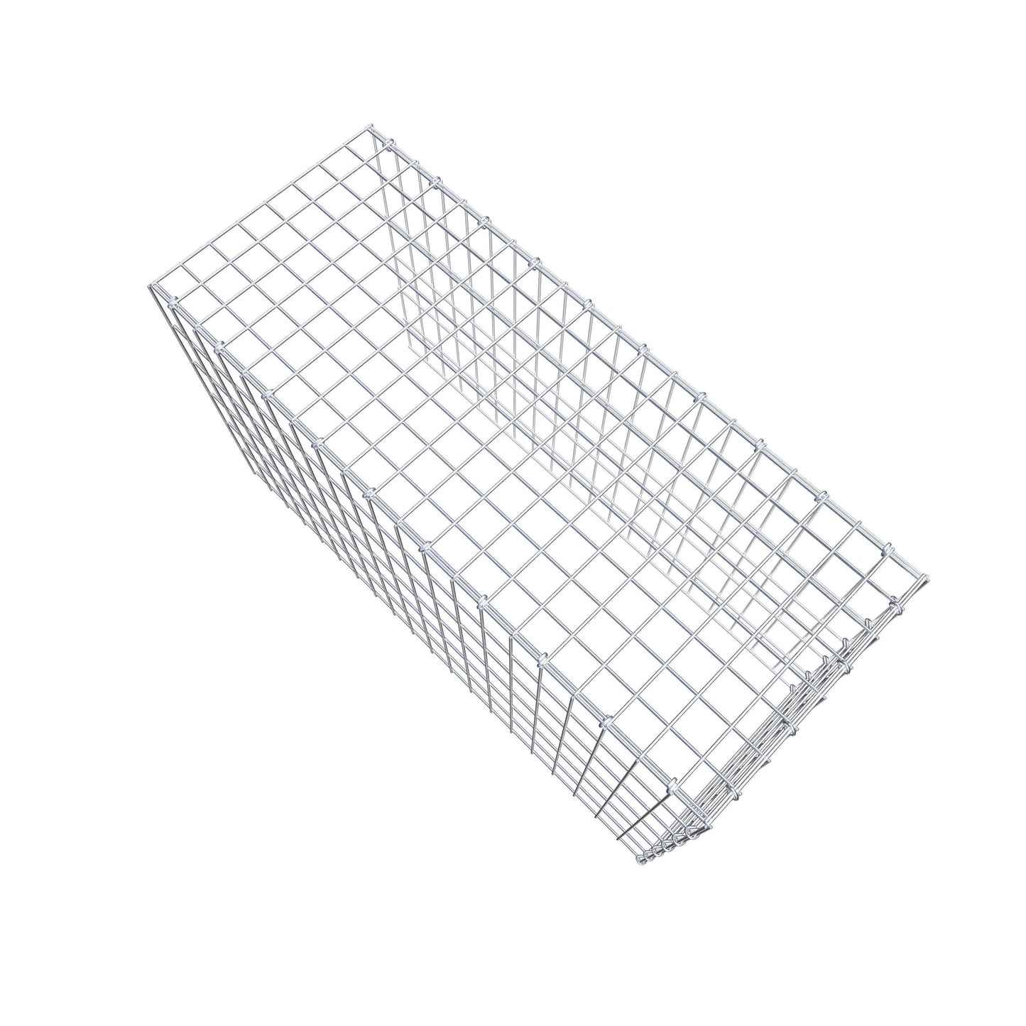 Gavión complementario de tipo 4 100 cm x 60 cm x 40 cm (L x A x P), malla 5 cm x 10 cm, anillo en C