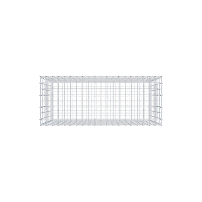Schanskorf 100 cm x 80 cm x 40 cm (L x H x D), maaswijdte 5 cm x 10 cm, C-ring