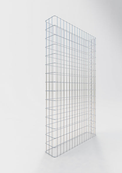 Clôture en gabion Longueur 87 cm, hauteur 200 cm, profondeur 17 cm, mailles 5 x 10 cm