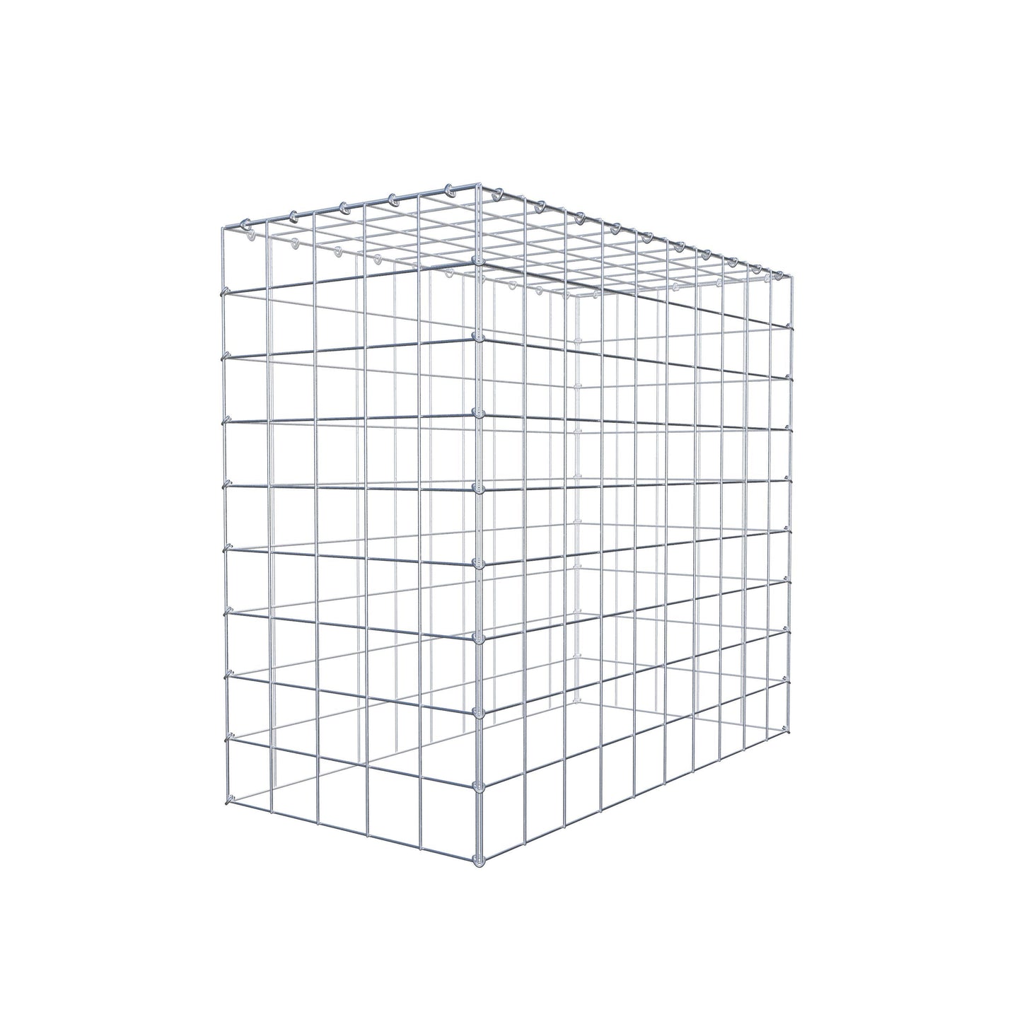 Gabião Tipo 3 100 cm x 90 cm x 50 cm (C x A x P), malhagem 10 cm x 10 cm, anel C