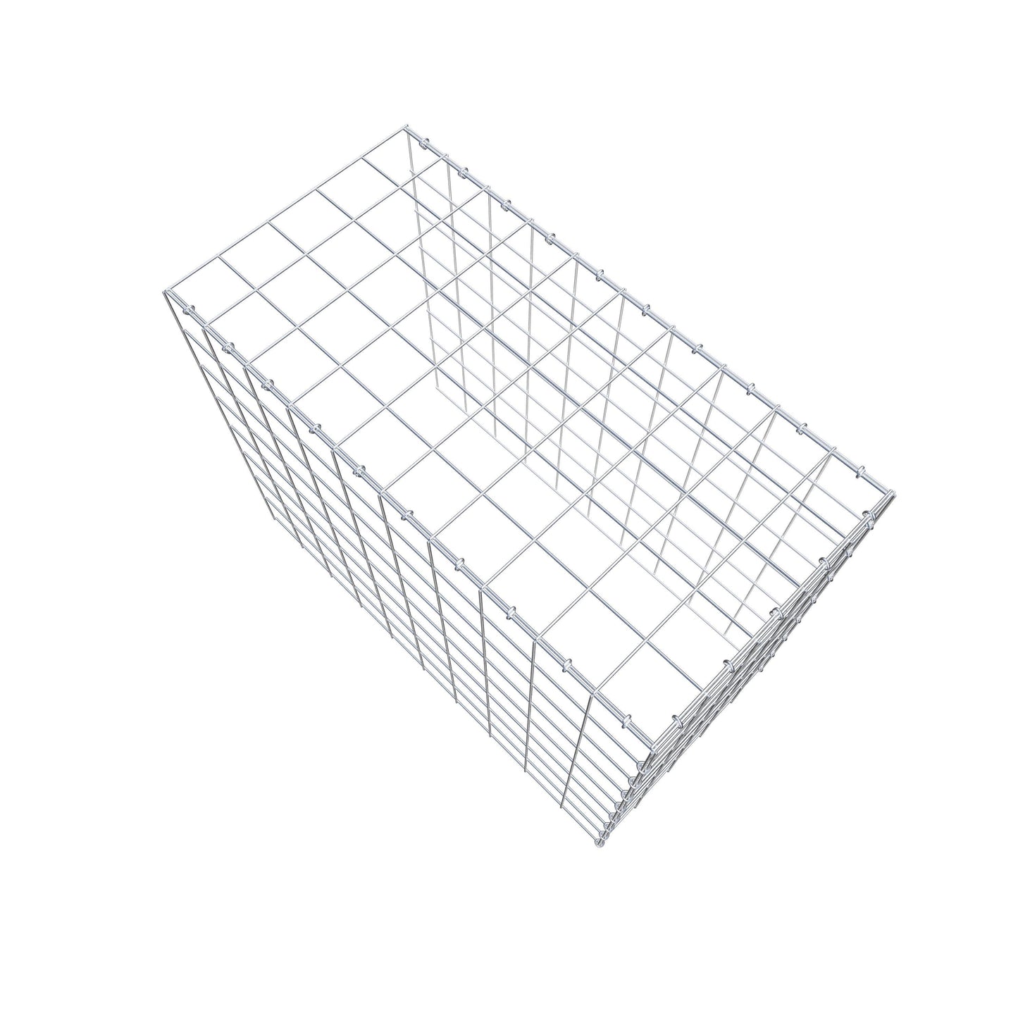Gavión complementario de tipo 4 100 cm x 80 cm x 50 cm (L x A x P), malla 10 cm x 10 cm, anillo en C