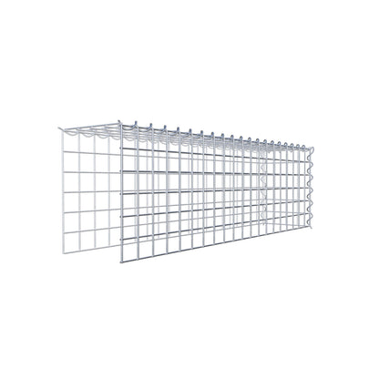 Add-on schanskorf type 4 100 cm x 30 cm x 20 cm (L x H x D), maaswijdte 5 cm x 5 cm, spiraalvormig