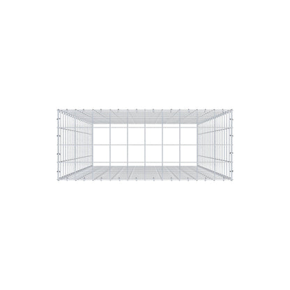 Opzetpaal type 3 200 cm x 100 cm x 40 cm (L x H x D), maaswijdte 10 cm x 10 cm, C-ring