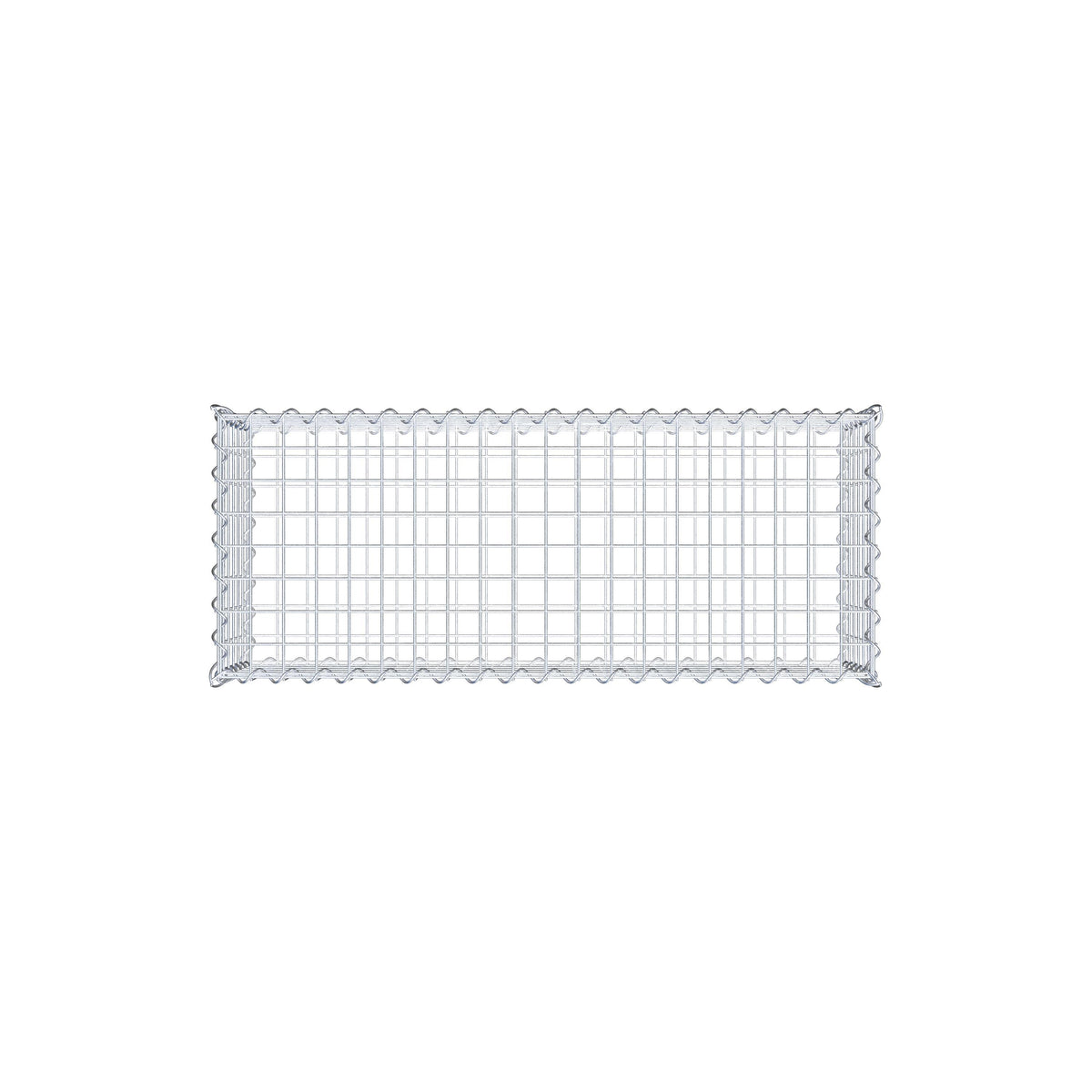 Gabione 100 cm x 30 cm x 40 cm (L x H x T), Maschenweite 5 cm x 5 cm, Spirale
