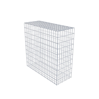 Gabion 100 cm x 100 cm x 40 cm (L x H x D), maskestørrelse 5 cm x 10 cm, C-ring