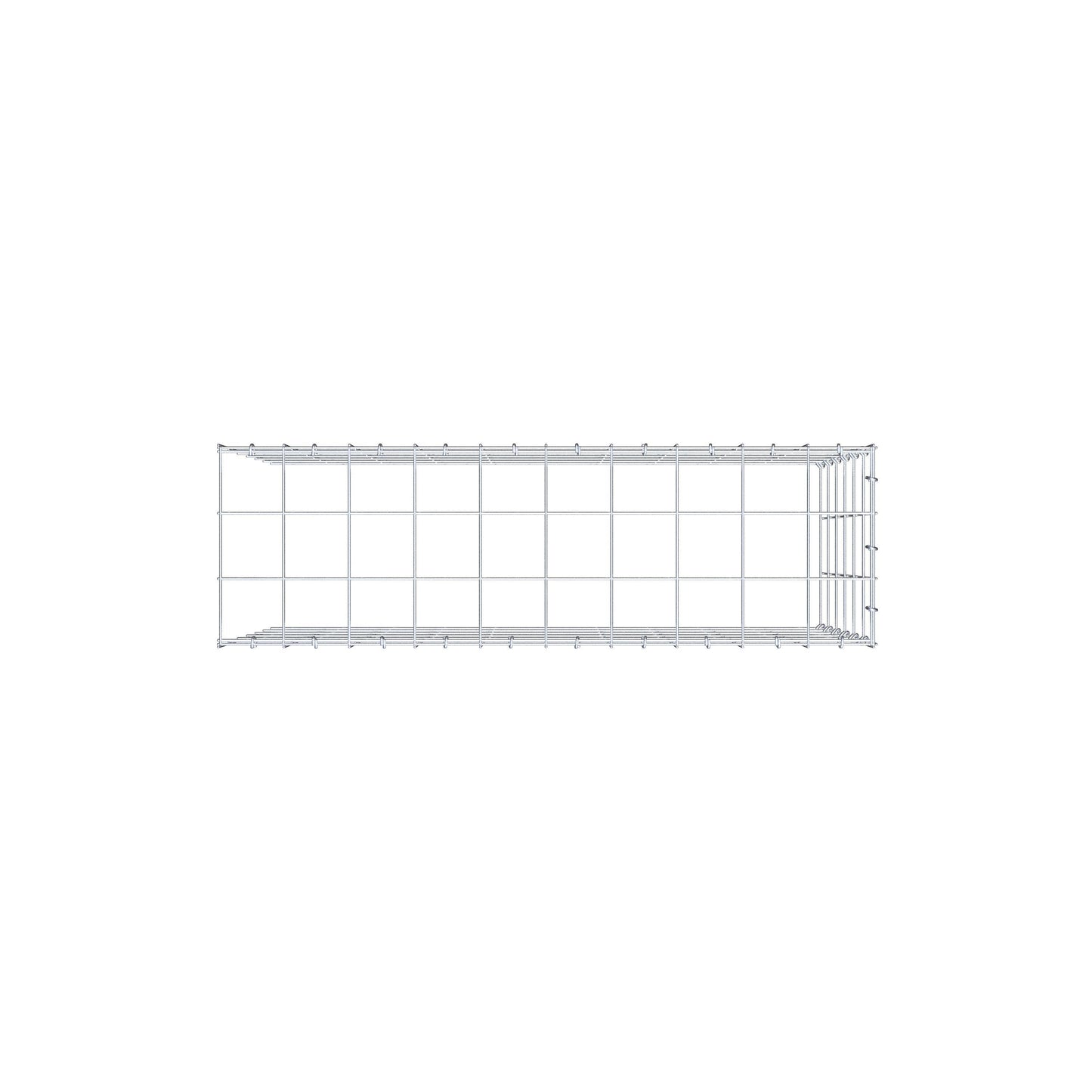 Gavión adicional tipo 4 100 cm x 60 cm x 30 cm (L x A x P), malla 10 cm x 10 cm, anillo en C
