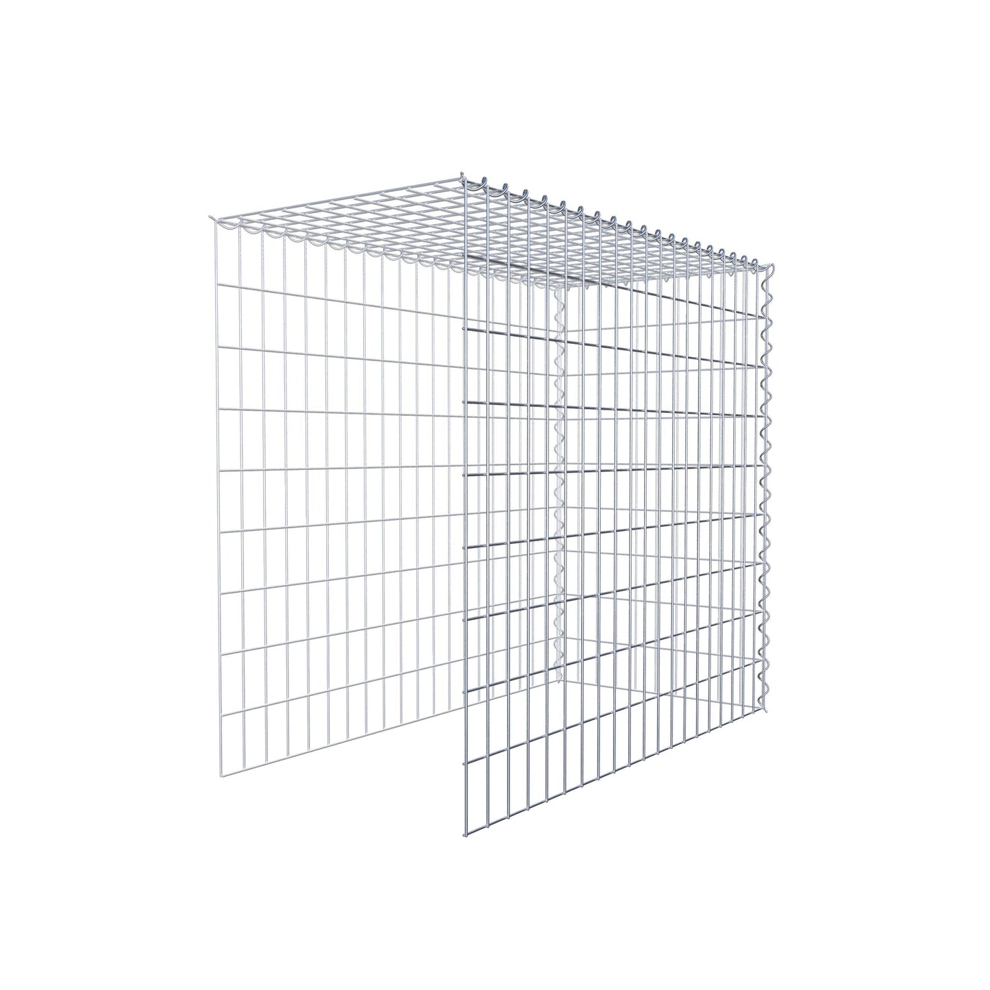 Add-on schanskorf type 4 100 cm x 90 cm x 50 cm (L x H x D), maaswijdte 5 cm x 10 cm, spiraalvormig