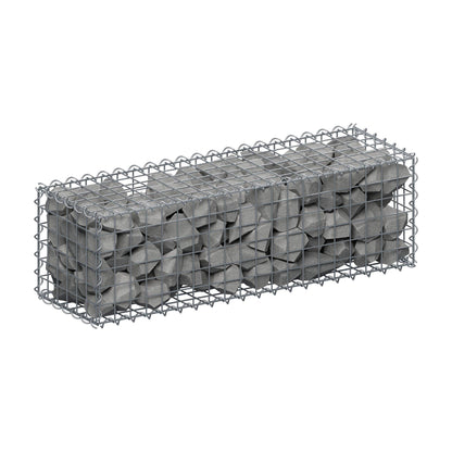 Schanskorf 100 cm x 30 cm x 30 cm (L x H x D), maaswijdte 5 cm x 5 cm, spiraalvormig