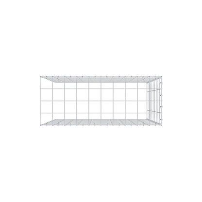 Mounted gabion type 4 100 cm x 100 cm x 40 cm (L x H x D), mesh size 10 cm x 10 cm, C-ring