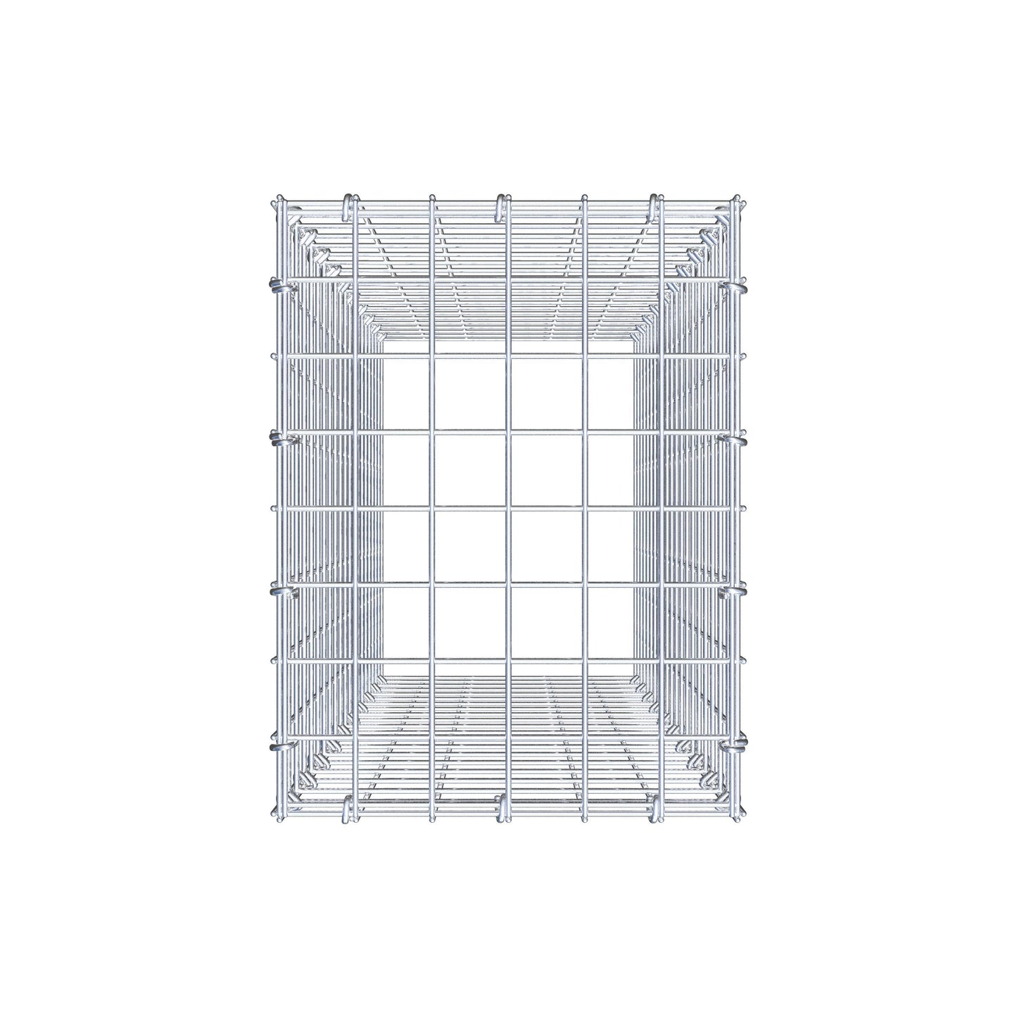 Type 3 oplegkorf 100 cm x 30 cm x 40 cm (L x H x D), maaswijdte 5 cm x 5 cm, C-ring