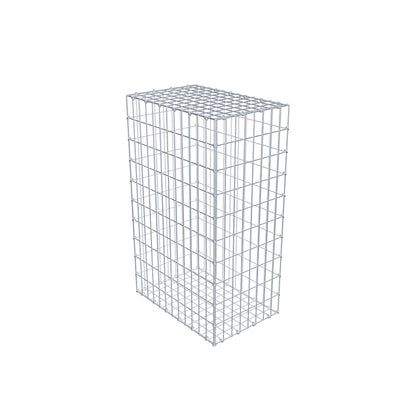 Gabion 100 cm x 60 cm x 40 cm (L x H x D), mesh size 5 cm x 10 cm, C-ring