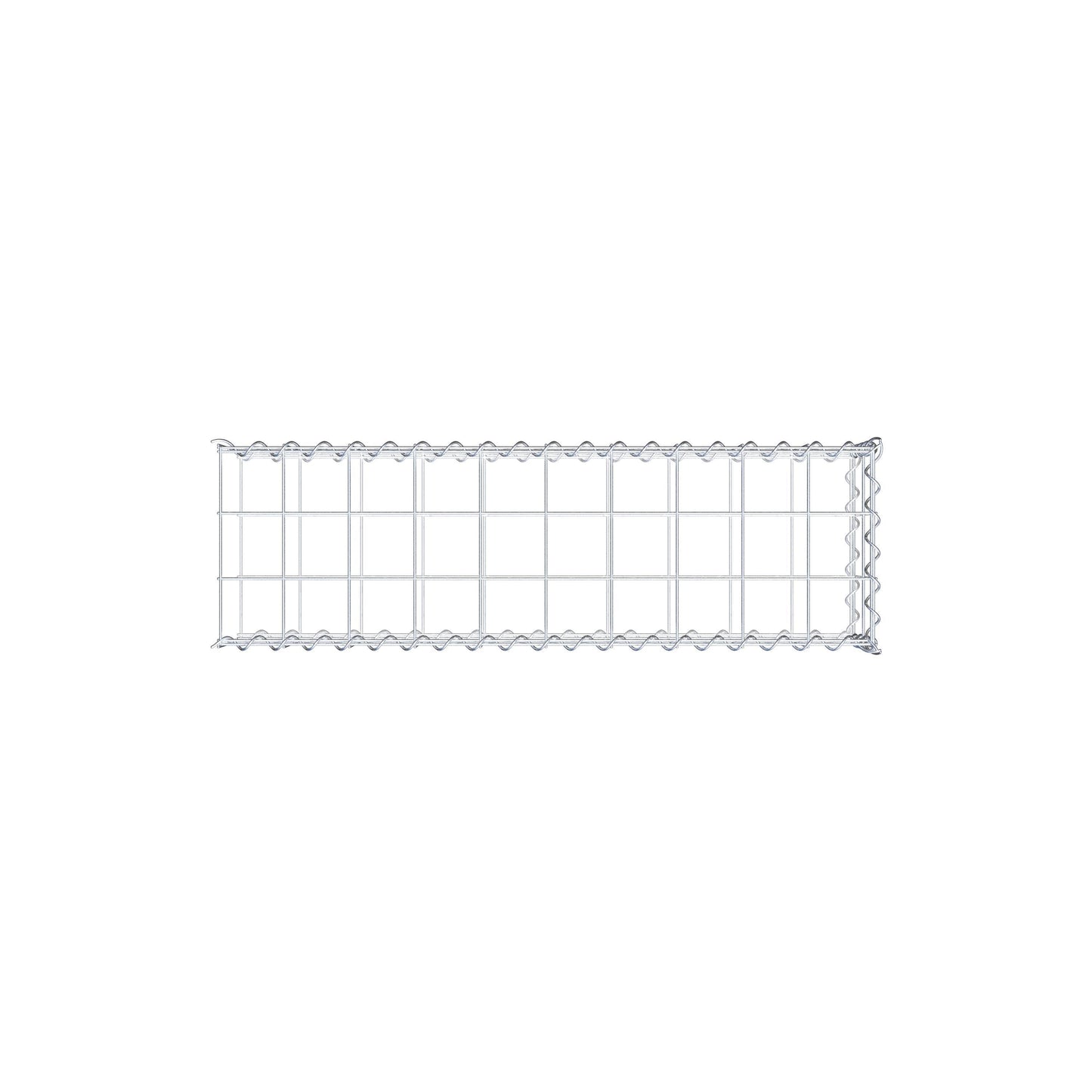 Add-on schanskorf type 2 100 cm x 20 cm x 30 cm (L x H x D), maaswijdte 10 cm x 10 cm, spiraalvormig