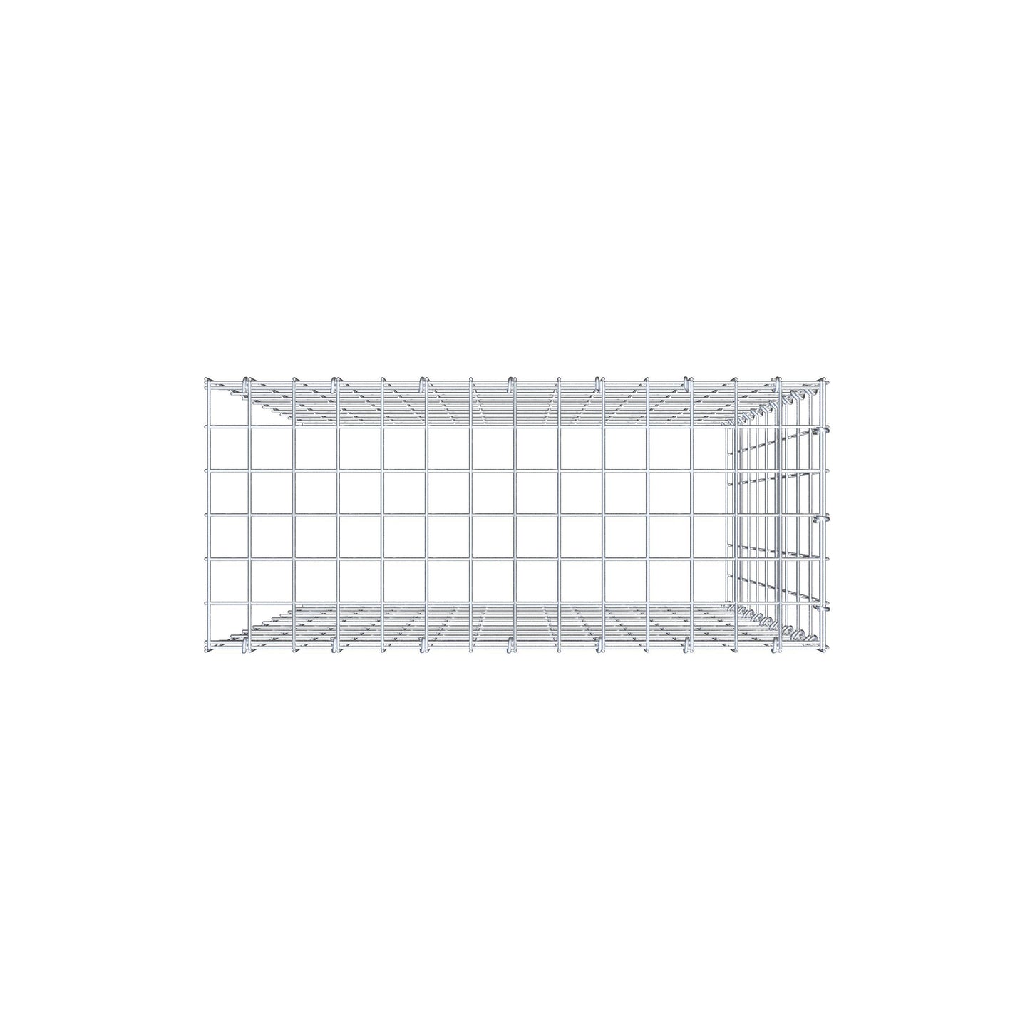 Pila adicional tipo 4 100 cm x 70 cm x 30 cm (L x A x P), malla 5 cm x 10 cm, anillo en C