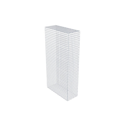 Opzetpaal type 2 200 cm x 100 cm x 40 cm (L x H x D), maaswijdte 5 cm x 5 cm, C-ring