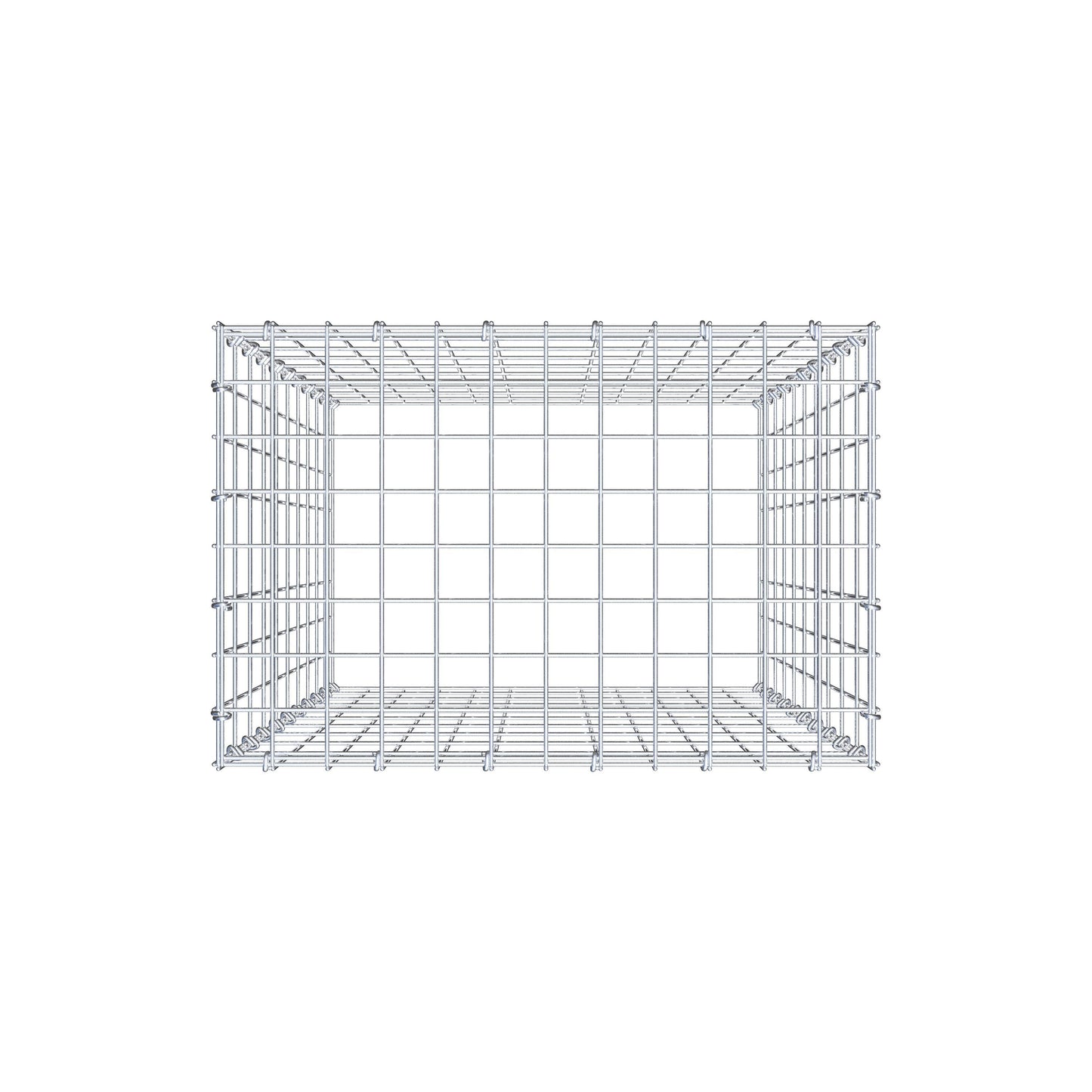 Gabbione aggiuntivo di tipo 3 100 cm x 60 cm x 40 cm (L x H x P), maglia 5 cm x 10 cm, anello a C